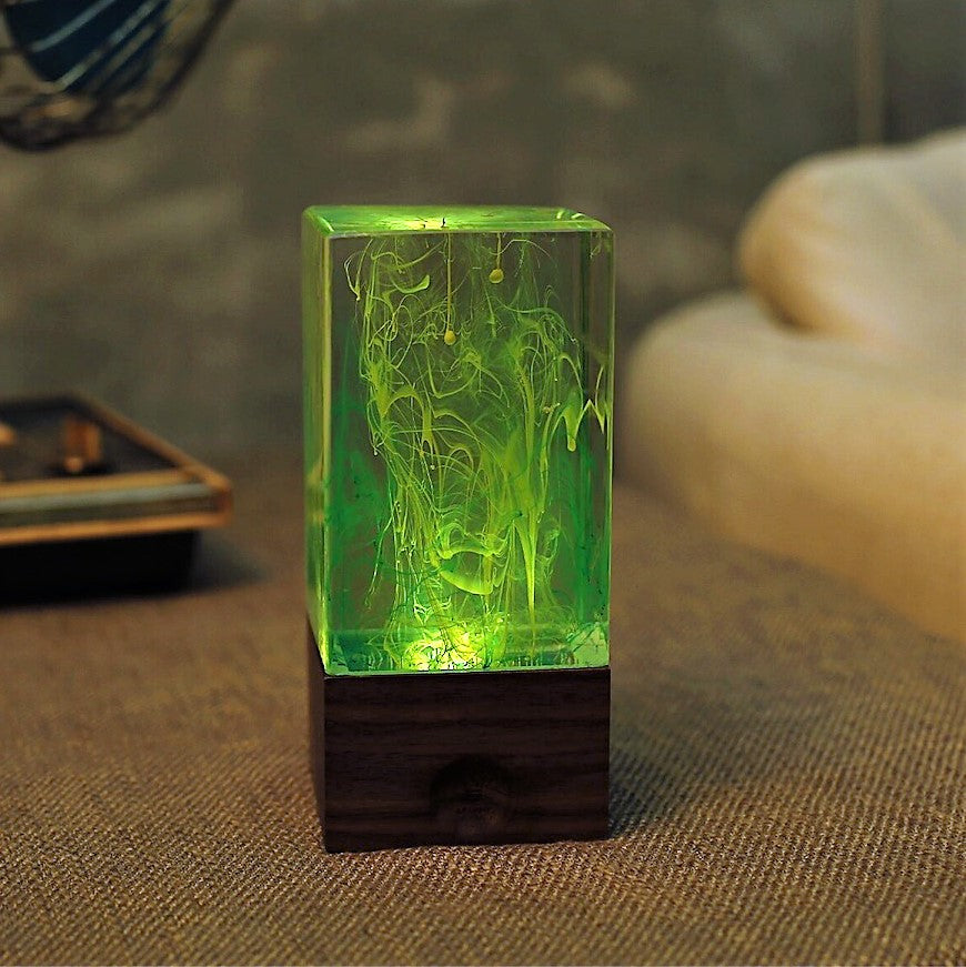 Modern Glow Resin Lamp